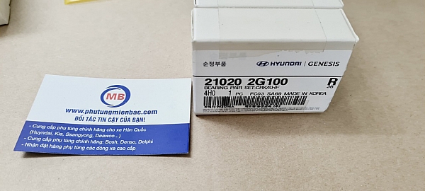 210202G100 Bạc trục cơ Grand Starex,Santafe ,Tucson 2.4 