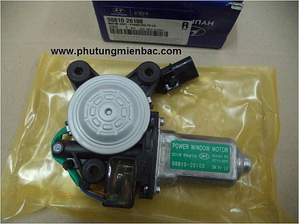 9881026100_Motor lên xuống kính cửa trước trái Santafe Gold